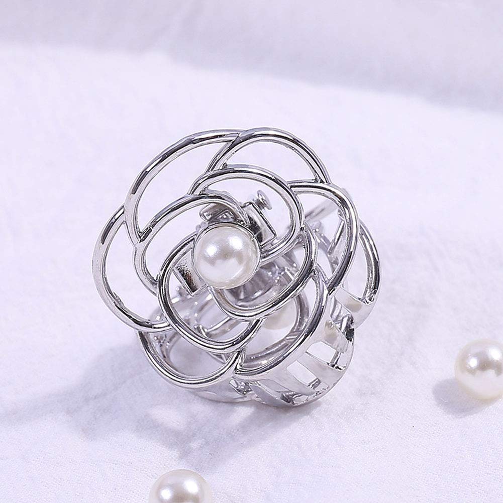 4-Pack Mini Jaw Hair Claw Clips - Small Fashion Hair Clamps & Barrettes for Women - Perfect for Ponytails, Buns & Everyday Styling (B#)
