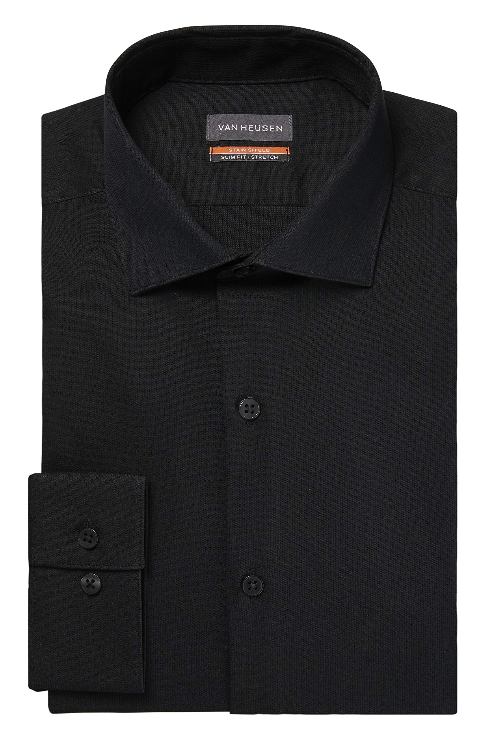 Van Heusen Men's Slim Fit Dress Shirt with Stain Shield & Stretch Technology - Perfect for Office, Business Meetings & Formal Occasions
