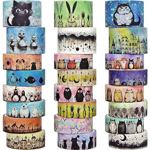 cute animal washi tape set