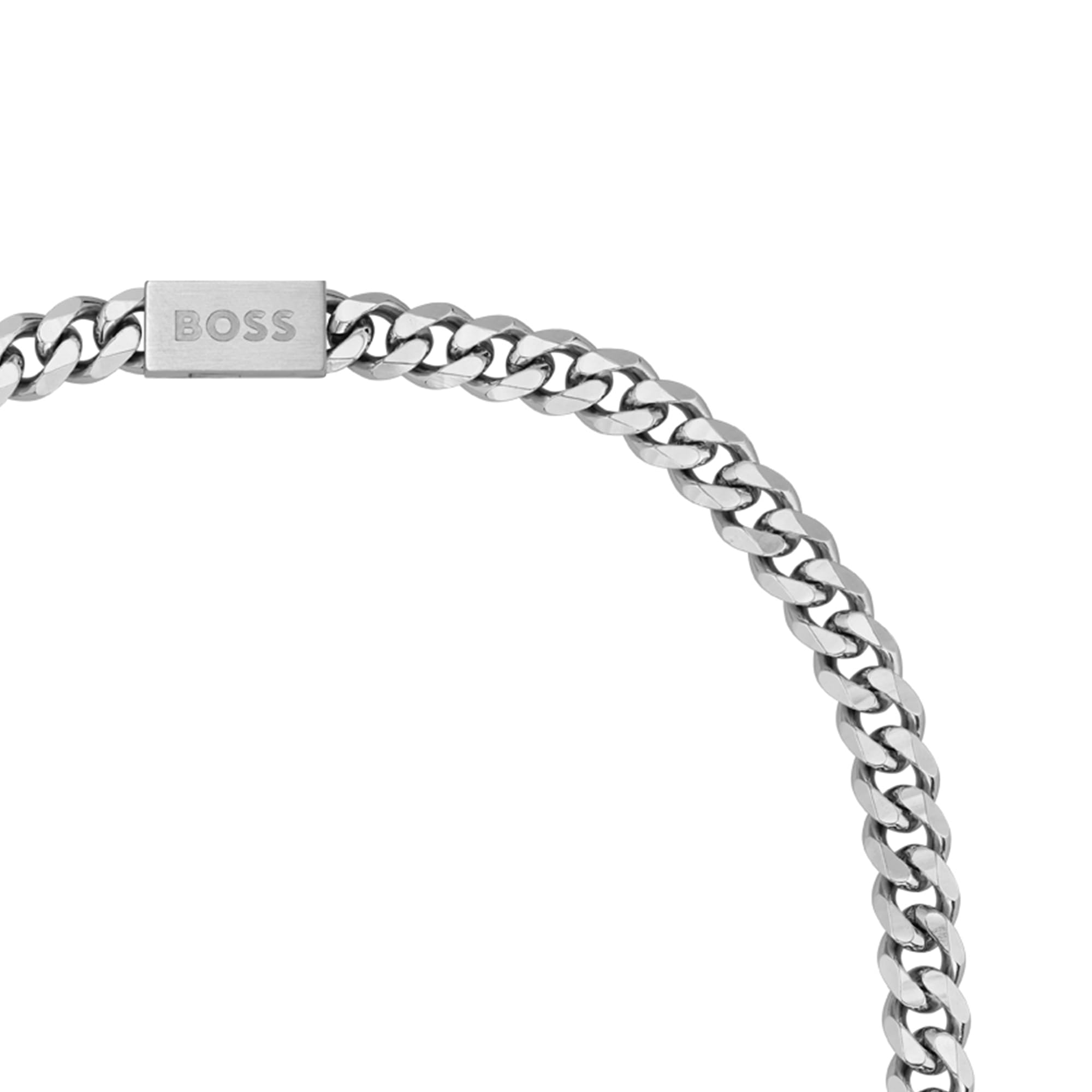 BOSS Jewelry Men's CHAIN LINK Collection Stainless Steel Chain Necklace - 18K Gold Plated, 20-24 Inch Adjustable, Gift for Him, Perfect for Casual Wear & Special Occasions
