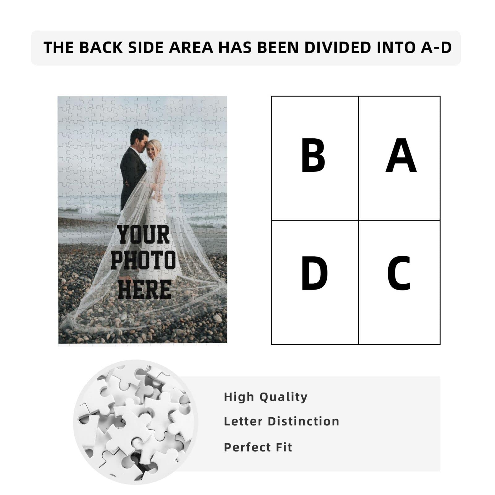 300/500/1000 Pcs Custom Photo Puzzle - Personalized Jigsaw Puzzle with Your Image or Text - Unique Gift for Adults & Teens - Perfect for Birthdays, Anniversaries, Family Gifts & Home Decor