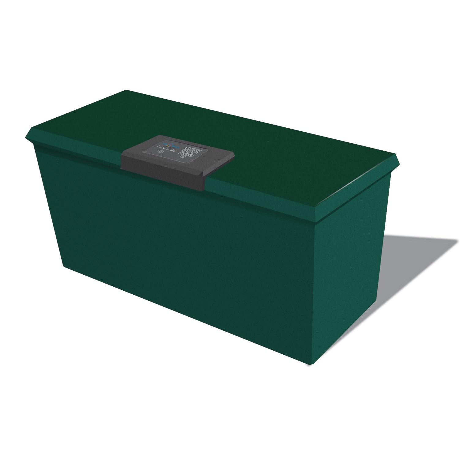 Smart Parcel Locker with LTE/Wi-Fi/Bluetooth - Secure Locking Mailbox for Package Deliveries - Large Green Outdoor Package Drop Box - Ideal for Homes, Apartments & Offices