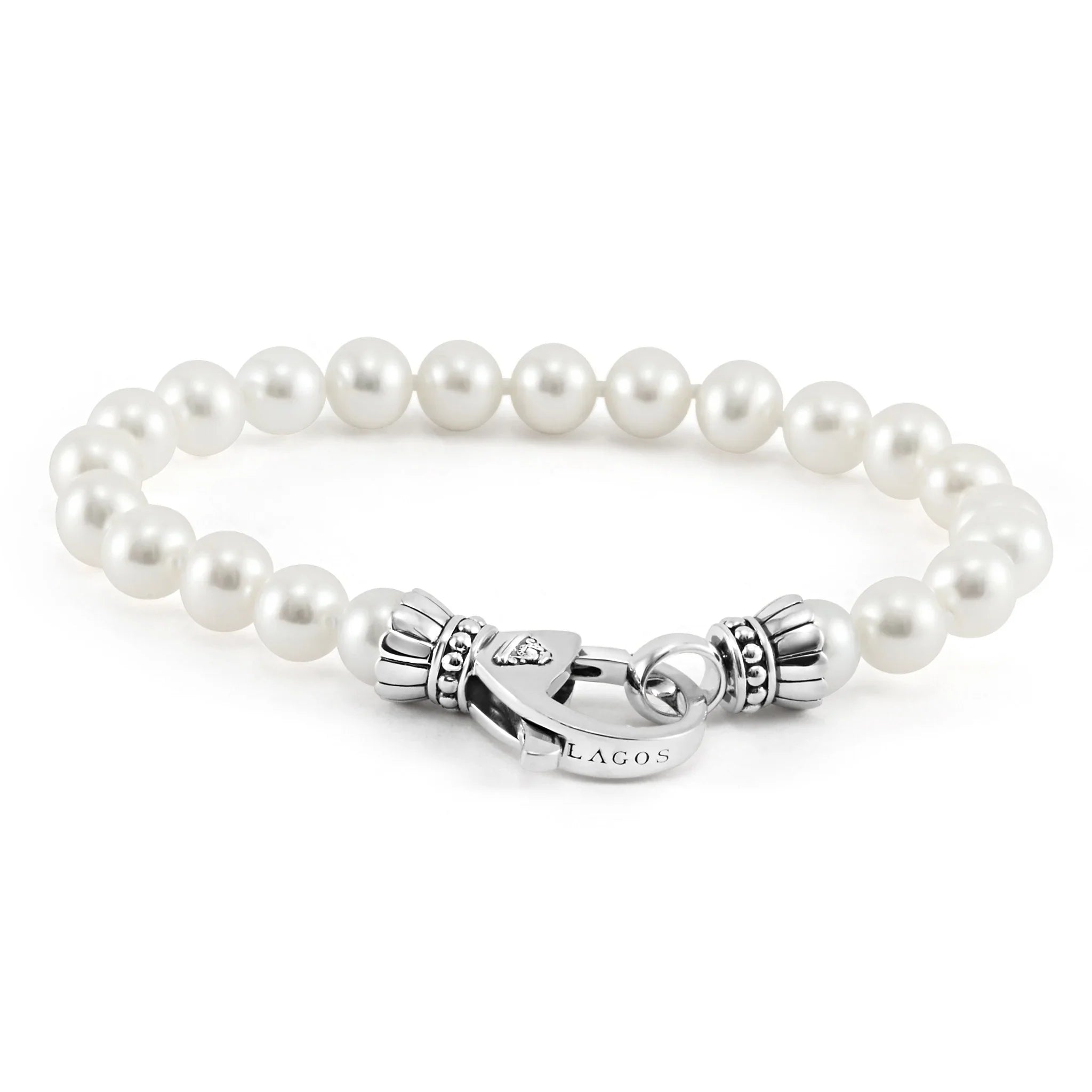 Elegant Pearl Bracelet for Women - Classic White Freshwater Pearl Jewelry Gift for Her - Perfect for Weddings, Parties & Everyday Wear