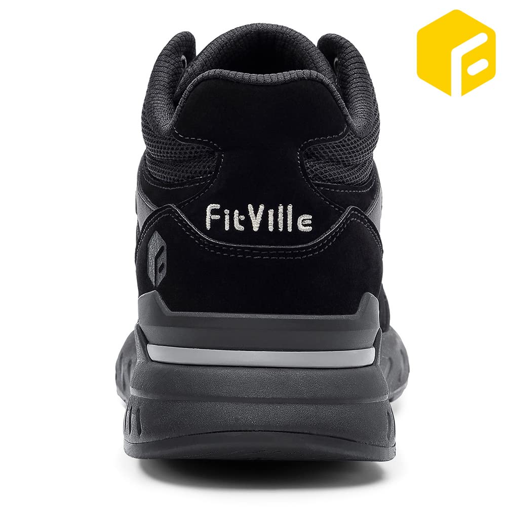 **FitVille Extra Wide High-Top Basketball Shoes for Men – Flat Feet Support & Ankle Stability – Perfect for Indoor/Outdoor Courts & Casual Wear**