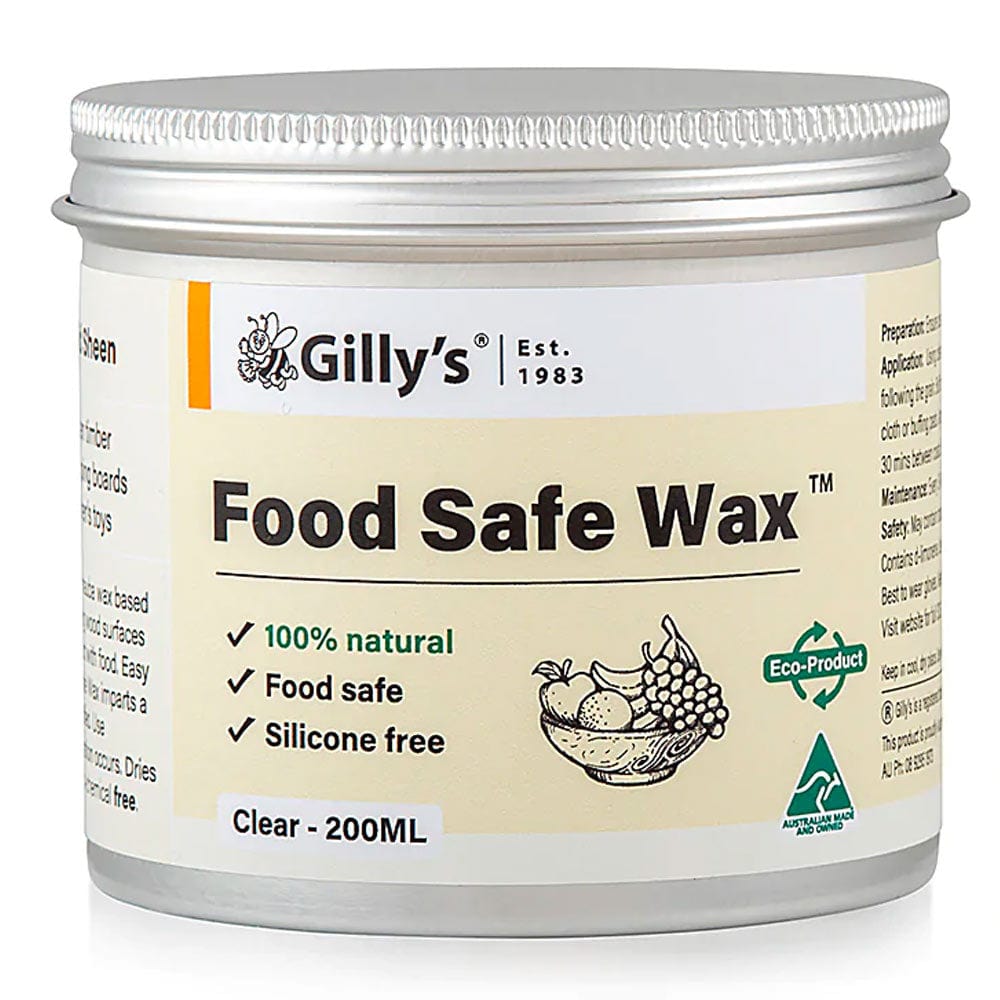Gilly's Food Safe Clear Wax - Natural & Non-Toxic for Cheese, Fruits & Charcuterie Boards - Perfect for Food Preservation & Presentation