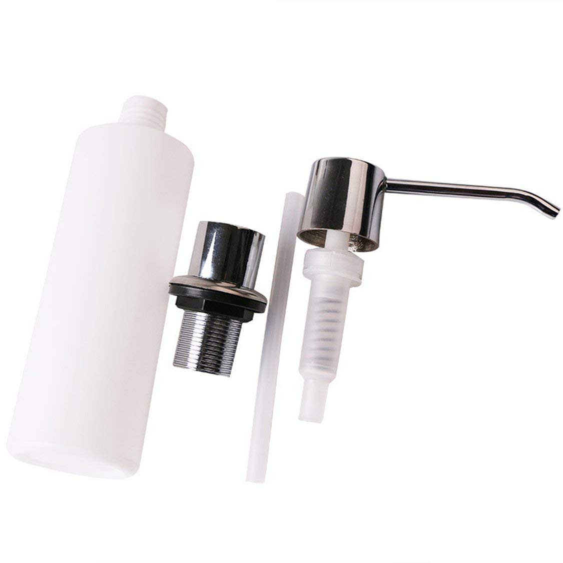 itchoate White Bathroom Faucet Sink Soap Dispenser - Liquid Soap & Lotion Pump Bottle Holder for Kitchen & Bathroom Storage Replacement | Perfect for Countertop, Vanity & Sink Area Organization
