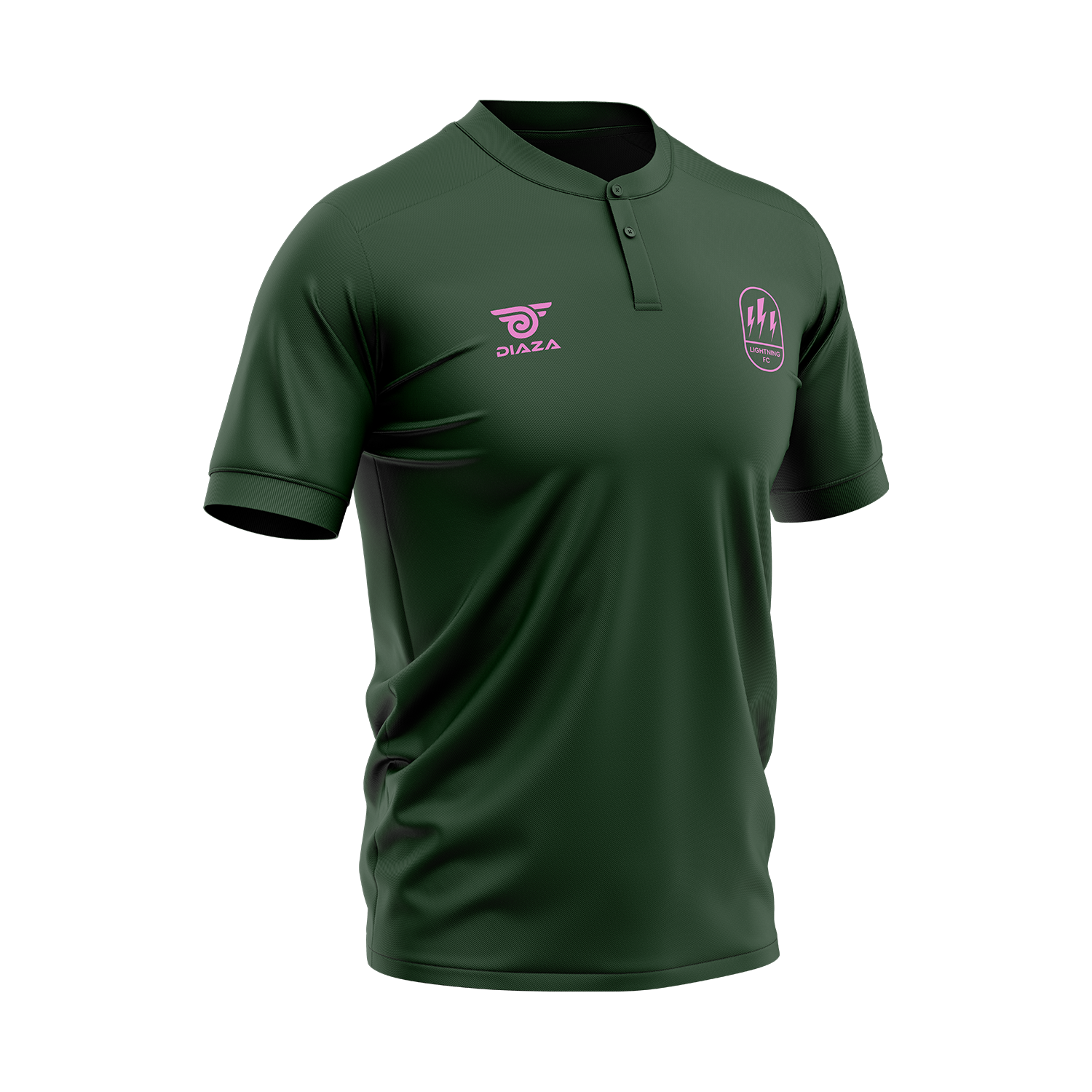 Lightning FC Semi Polo Shirt for Men - Breathable Quick-Dry Golf & Casual Wear - Perfect for Sports, Work & Outdoor Activities