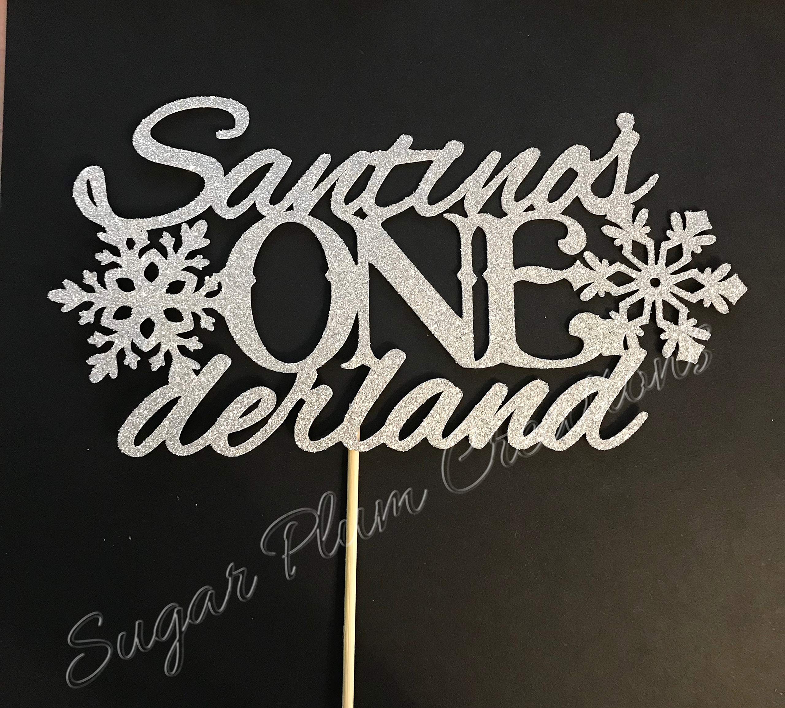 Onderland Snowflake Birthday Cake Topper - Elegant Silver Decor for Winter & Christmas Celebrations, Wedding Cakes, and Special Occasions