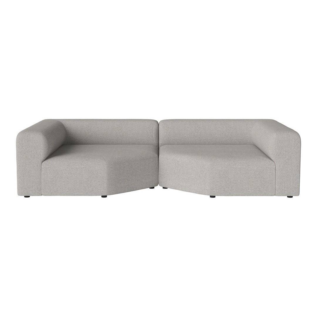 Modern Angle 2 Seater Sofa - Comfortable L-Shaped Loveseat for Small Spaces | Perfect for Apartments, Living Rooms & Cozy Corners