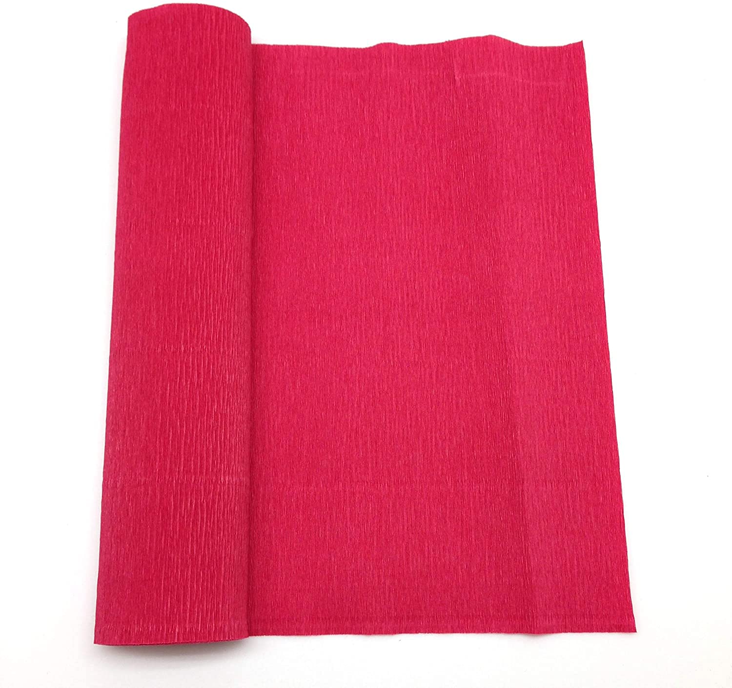 Just Flowers® Premium Red Crepe Paper & Duplex Paper Rolls - 8ft Length x 20in Width (2 Pack) for DIY Flower Arrangements, Party Decorations, and Craft Projects