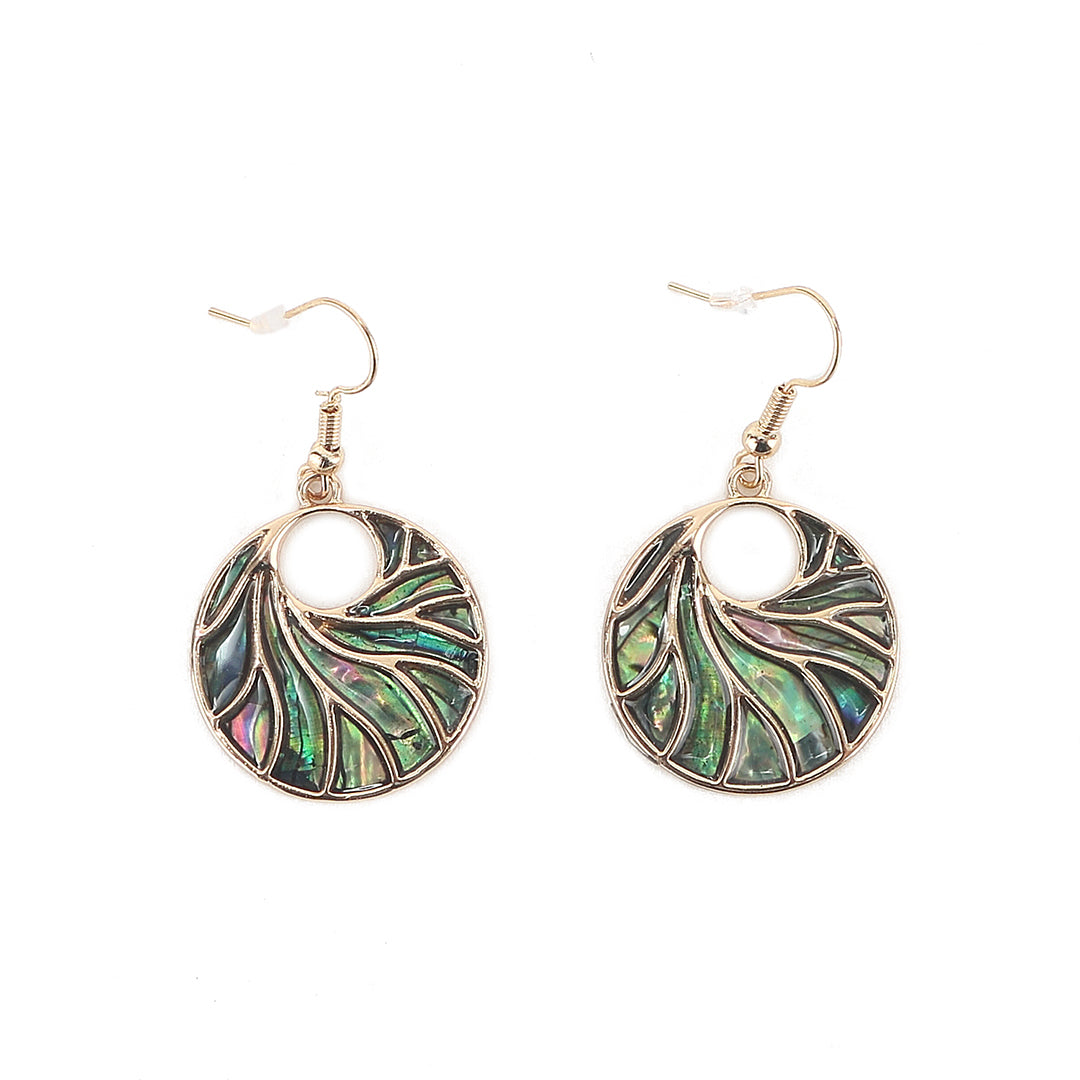 Makamae Wave Earrings - 14K Gold Handmade Dangle Earrings for Women, Perfect for Weddings, Parties & Everyday Elegance