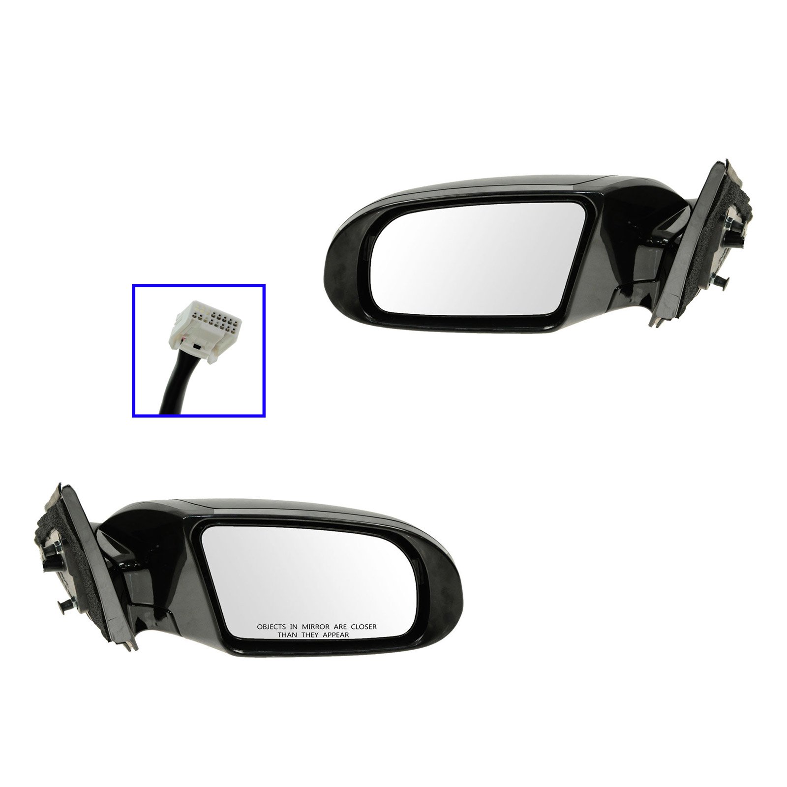 Heated Power Memory Side Mirrors for 2009-2013 Nissan Maxima - Auto-Dimming, Turn Signal, Paint-Matched Pair Set - Perfect for Winter Driving & Nighttime Safety