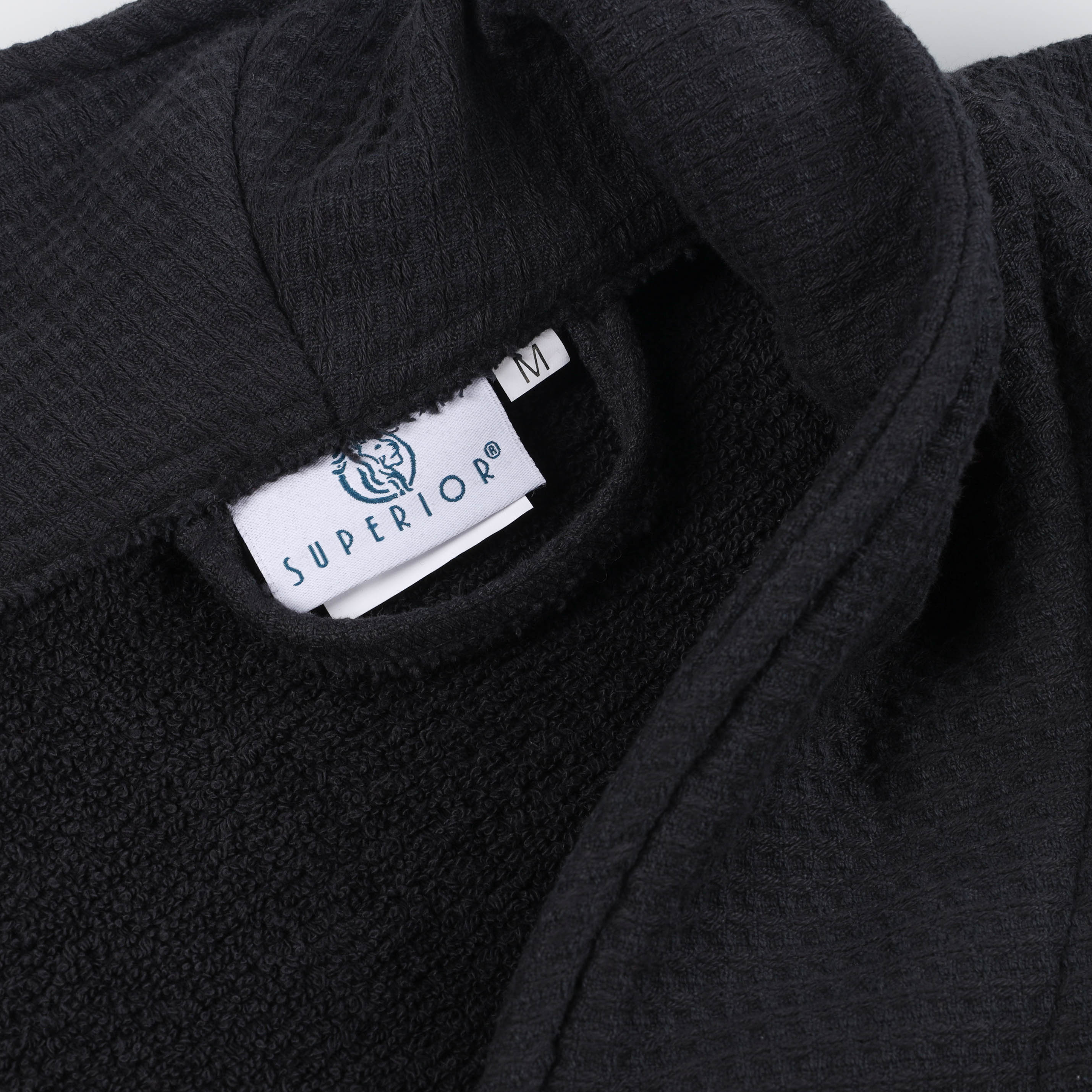 Premium Waffle Weave Cotton Bathrobe - Ultra Soft, Lightweight & Oversized Unisex Robe for Men & Women | Perfect for Spa, Lounge & Post-Shower Comfort