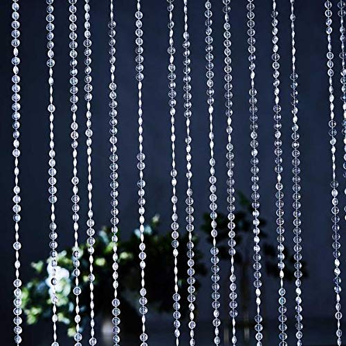 15ft Iridescent Crystal Beaded Curtain - Wedding Backdrop & Party Decor