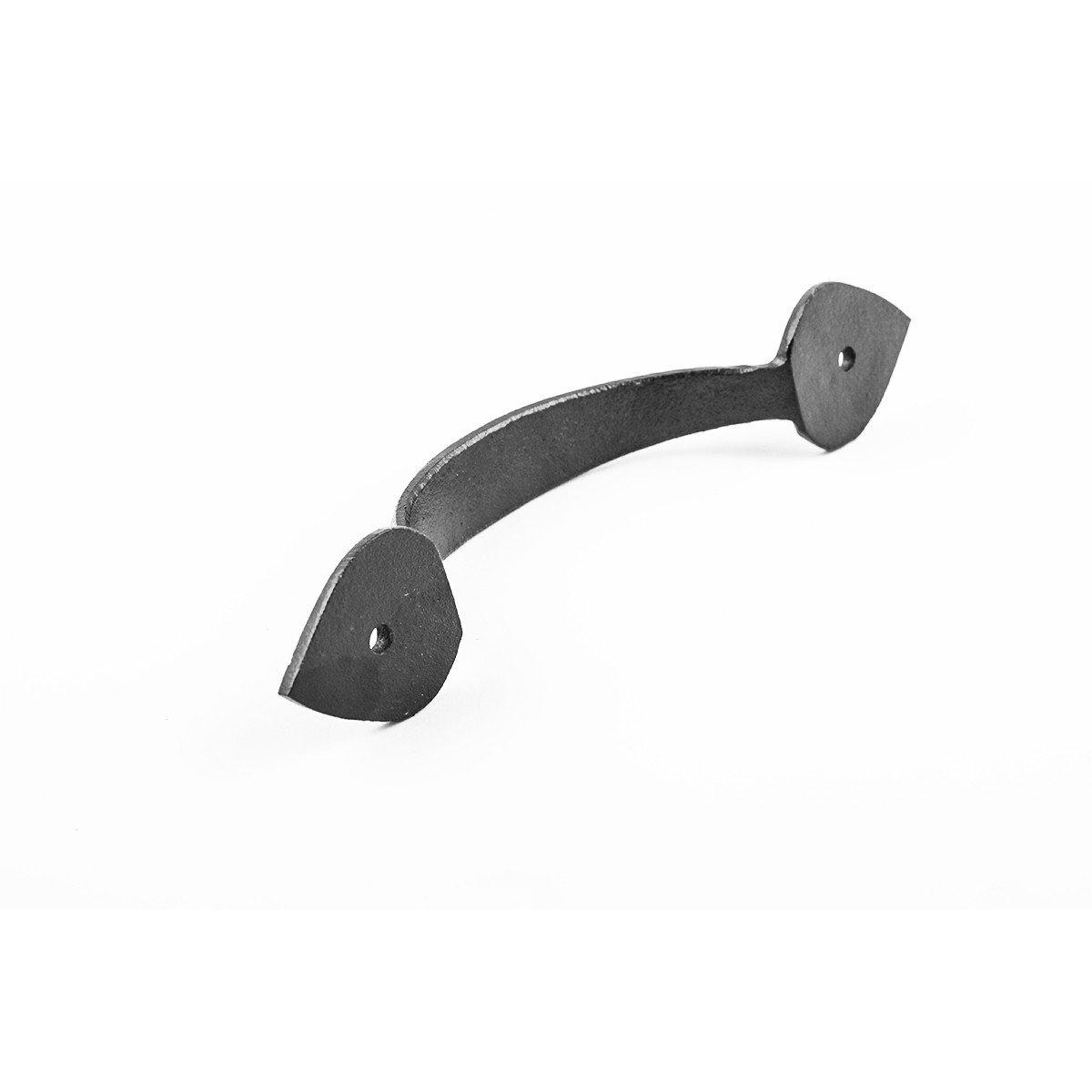Black Wrought Iron Cabinet Pulls 6.7 Inch - Pack of 4 with Mounting Hardware - Heavy Duty Cabinet Handles for Kitchen, Bathroom & Furniture Drawers - Vintage Style Home Renovation Hardware