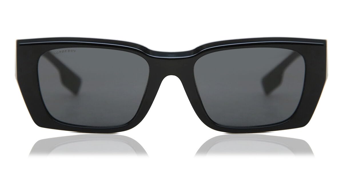 BURBERRY BE 4336 392887 Black Polarized Sunglasses for Women – Classic Aviator Style for Driving, Travel & Outdoor Activities