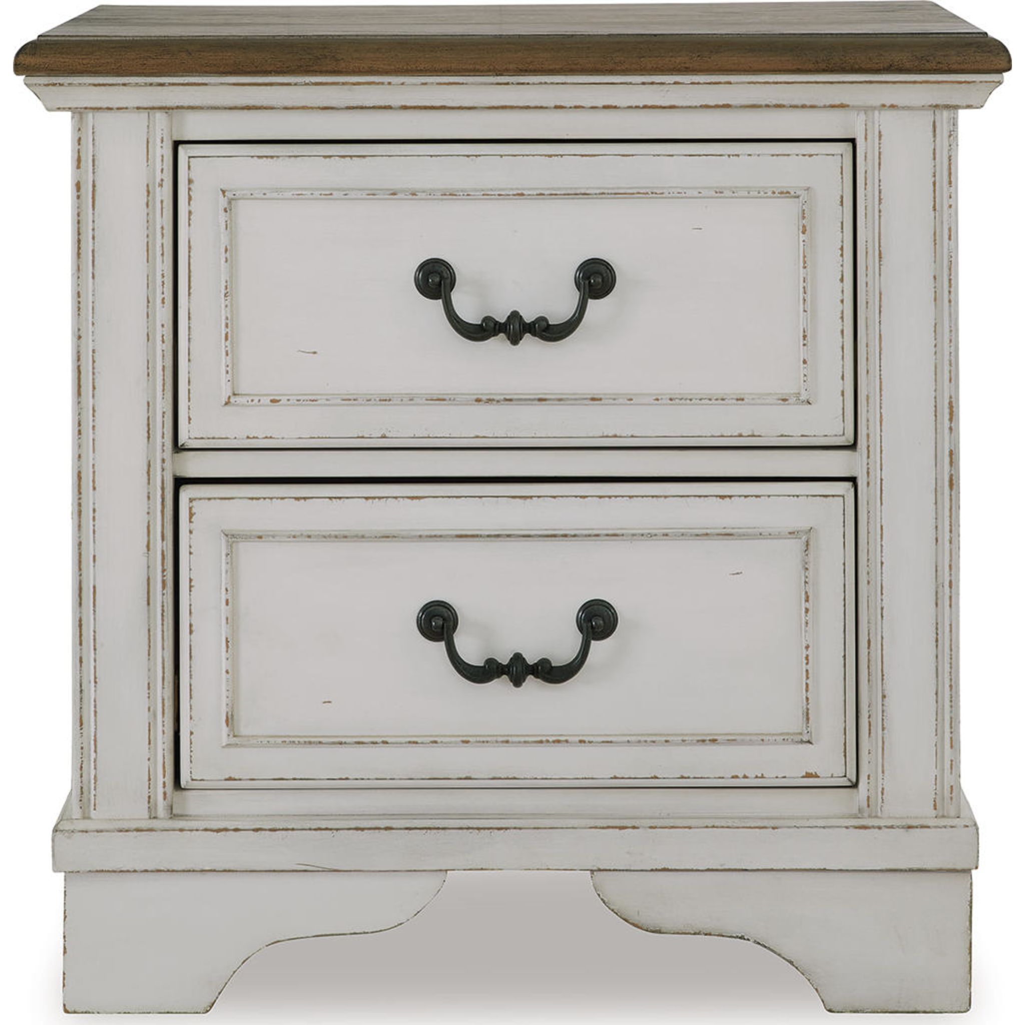 Blendon Modern Nightstand with Two-Tone Finish - Stylish Bedside Table for Bedroom, Living Room, or Guest Room