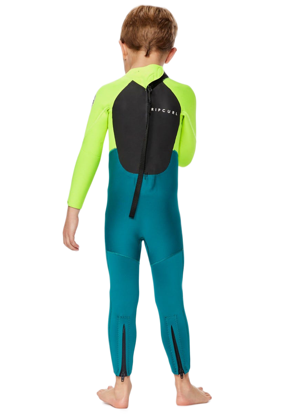 Rip Curl Groms Omega 3/2mm Back Zip Steamer Wetsuit for Kids - Youth Surfing, Swimming & Water Sports Thermal Protection