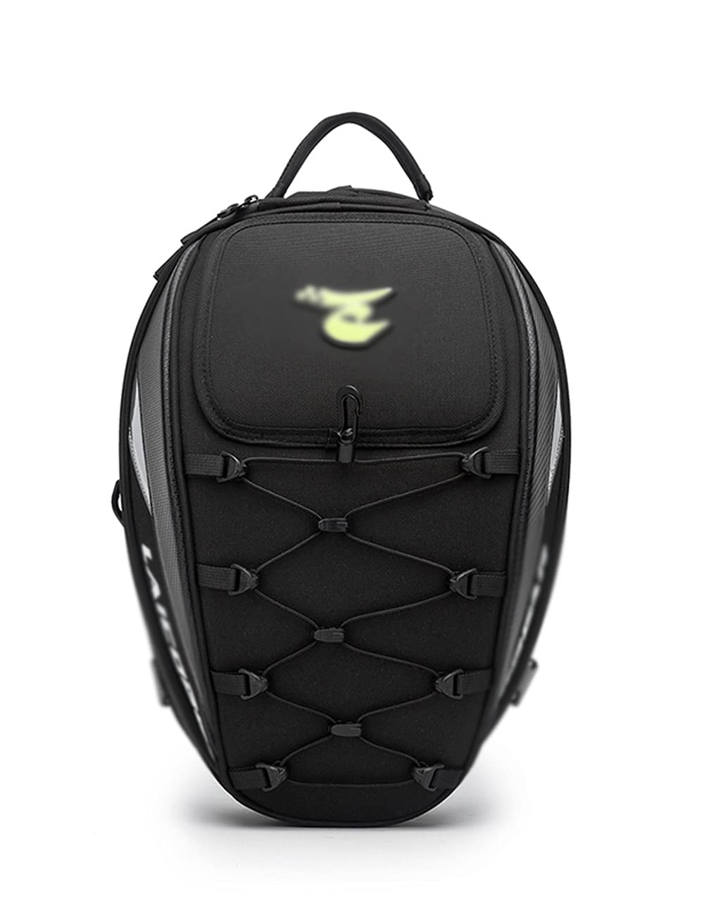 Durable Motorcycle Hard Shell Tail Bag - Waterproof Large Capacity Back Seat Storage with Double Shoulder Straps for Travel (Black, Type D) - Perfect for Commuting, Road Trips & Adventure Riding