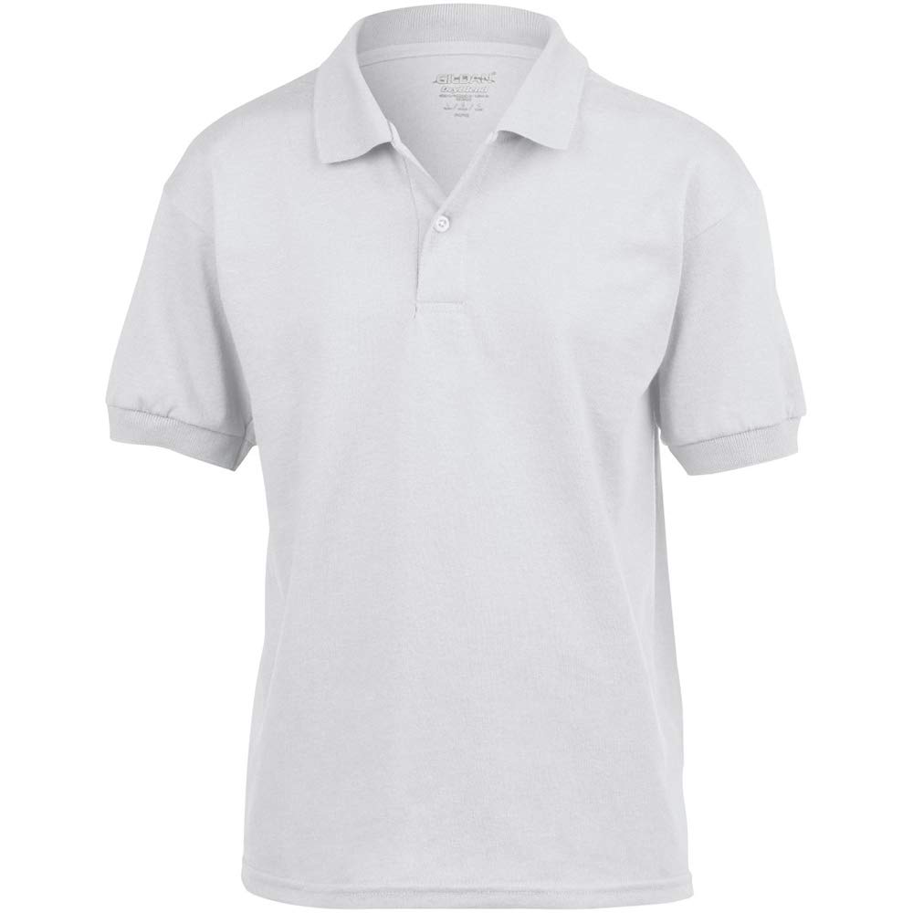 Gildan DryBlend Kids' Unisex Polo Shirt - Breathable Cotton Blend, Comfortable & Durable for School Uniforms, Sports & Casual Wear