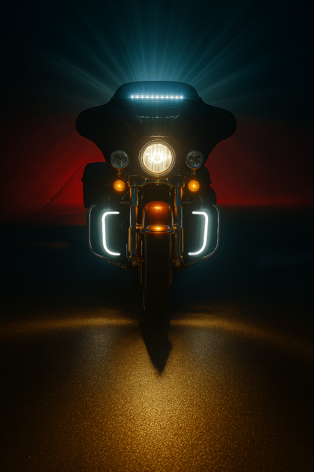Eagle Lights SUNBURST Lower Fairing Grill LED Lights for Harley Davidson Motorcycles - Bright Custom Accent Lighting for Night Riding & Bike Shows