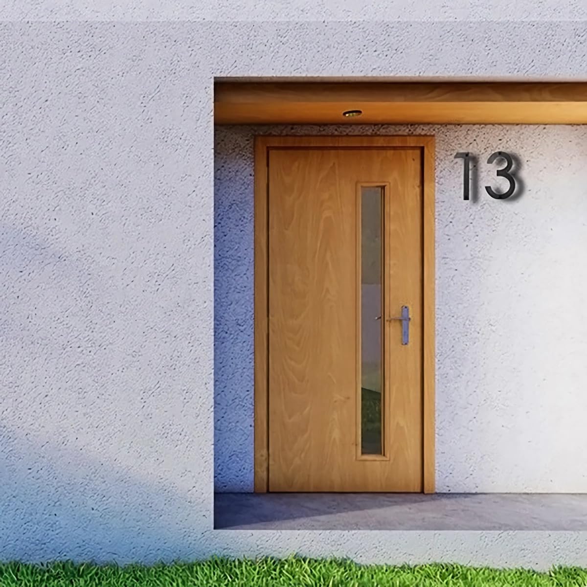 10 Inch Large Floating Modern House Numbers - Black Acrylic Address Plaque Sign for Outdoor Home (Set of 1) | Enhance Curb Appeal & Easy Identification for Mail Delivery, Visitors & Emergency Services