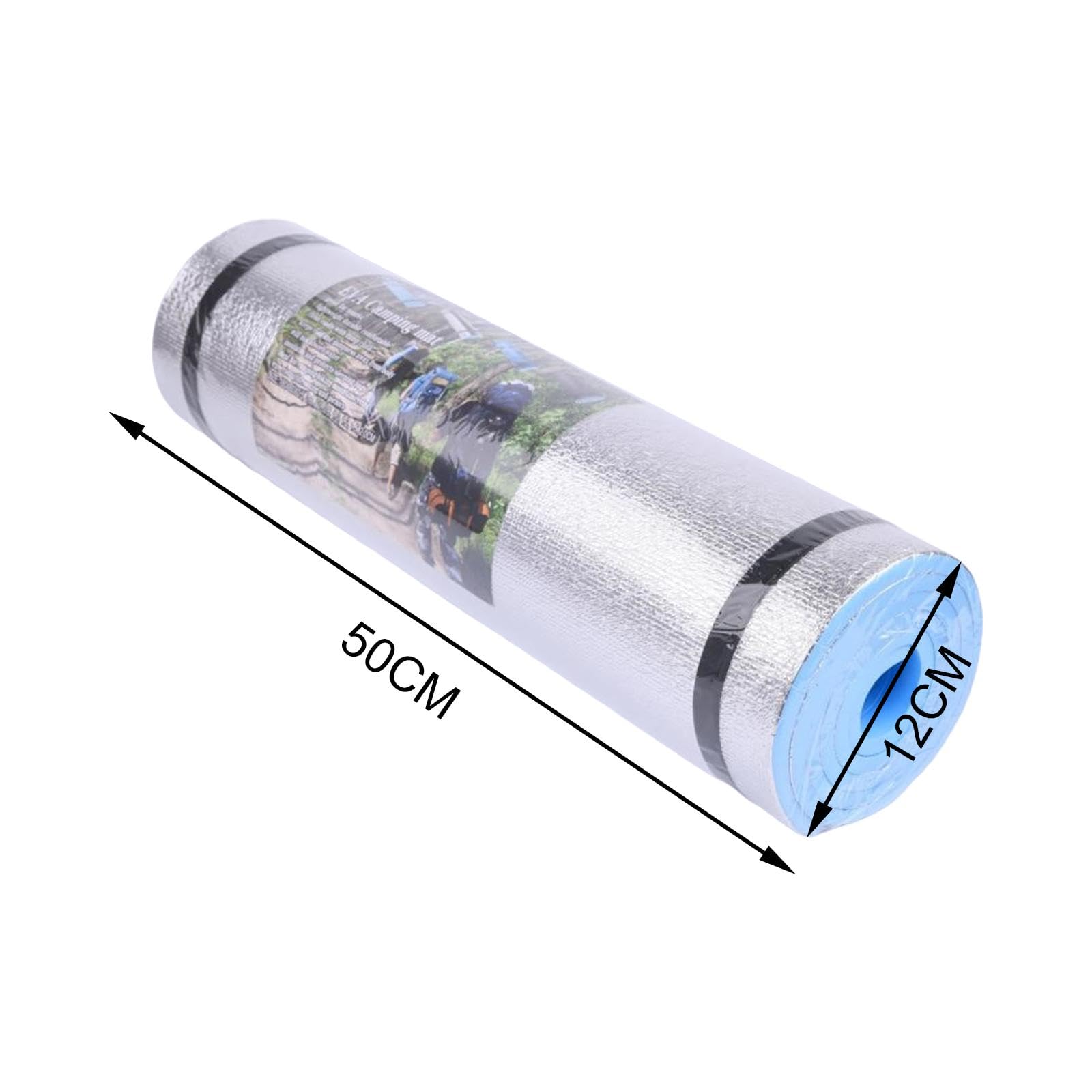 70x20 Inch EVA Foam Camping Roll Mat - Waterproof, Non-Slip, Multi-Functional Yoga & Sleeping Mat for Gym, Exercise, Travel & Outdoor Activities - Lightweight & Comfortable Surface for Camping, Hiking, Picnics & Home Workouts