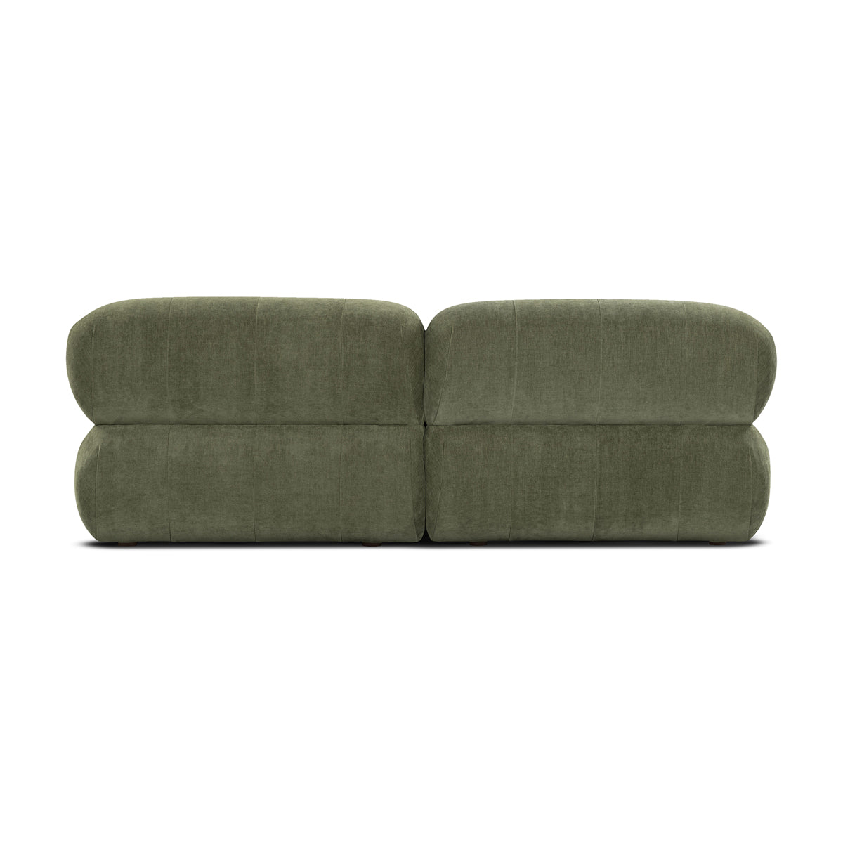 Bowie Textured Velvet 2-Seater Sofa - Modern Velvet Couch for Living Room, Lounge & Apartment Decor | Comfortable Small Space Sofa