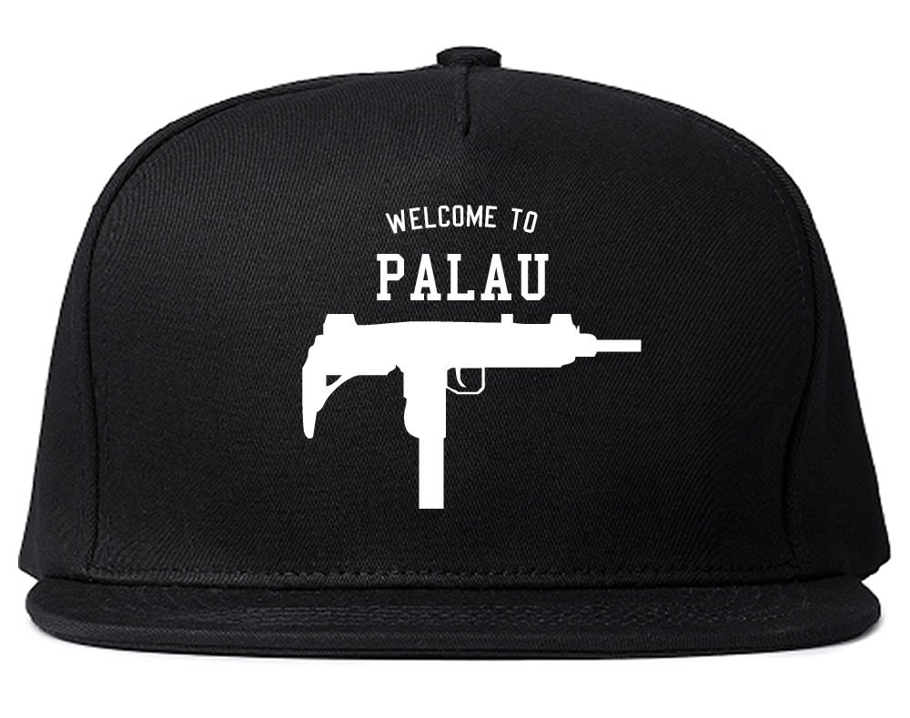 Kings Of NY Welcome to Palau Uzi Machine Guns Country Snapback Hat - Vintage Streetwear Hip Hop Cap for Men & Women - Perfect for Urban Fashion, Hip Hop Concerts, and Street Style Outfits
