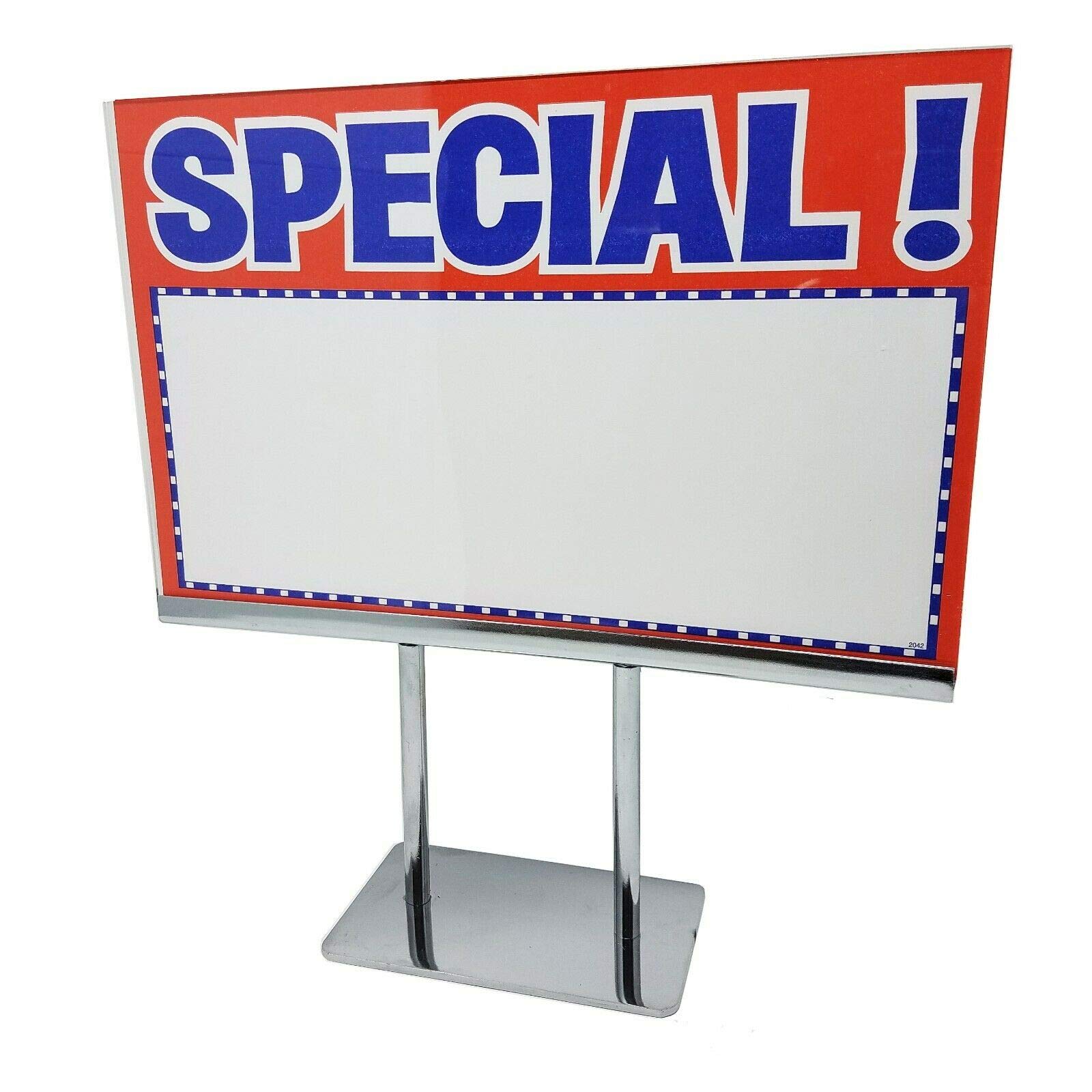 10 Pack Heavy Duty Acrylic Countertop Sign Holders - 11.5