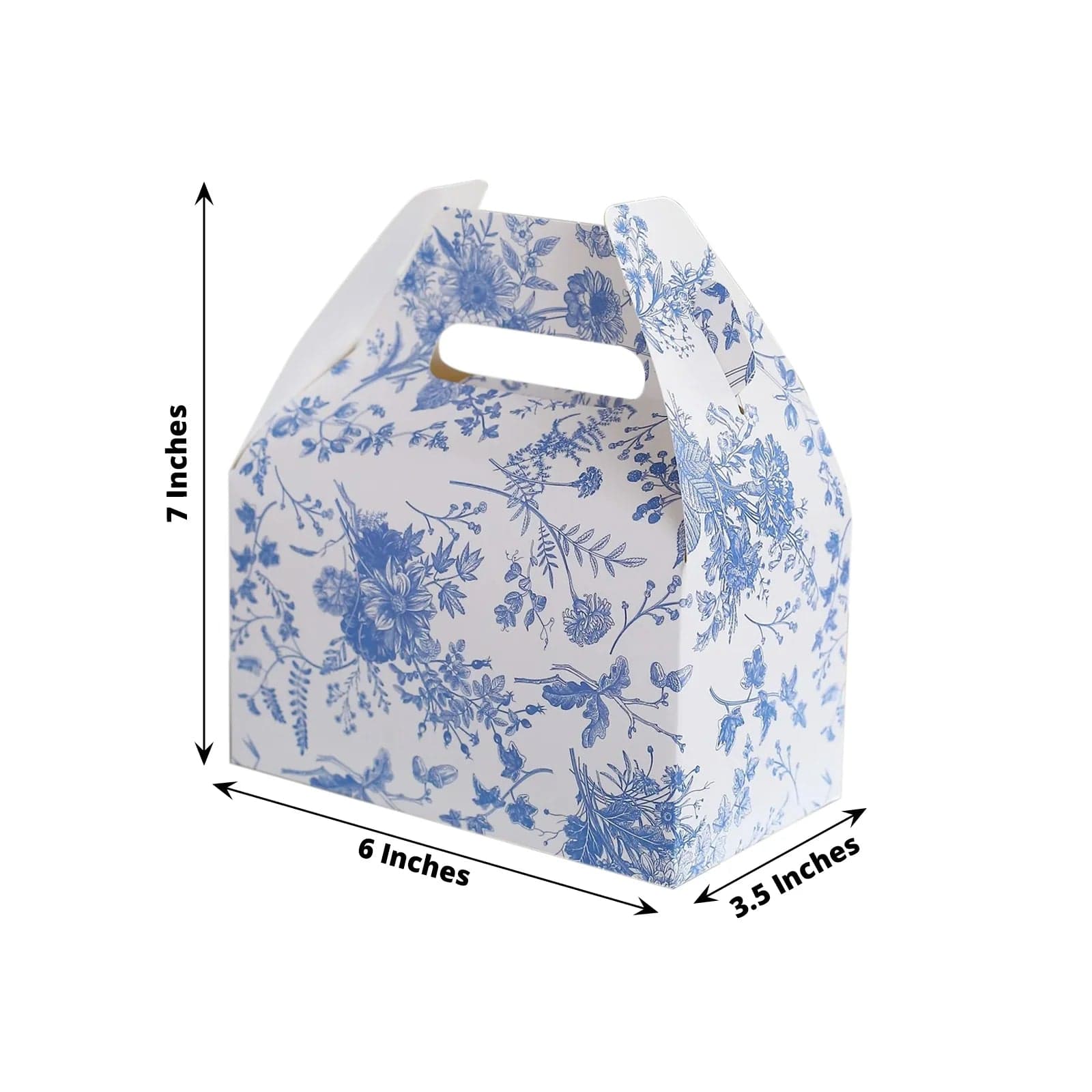 25 Pack Floral Printed Tote Favor Boxes - Elegant Gift Bags for Wedding Favors, Baby Showers & Party Decorations