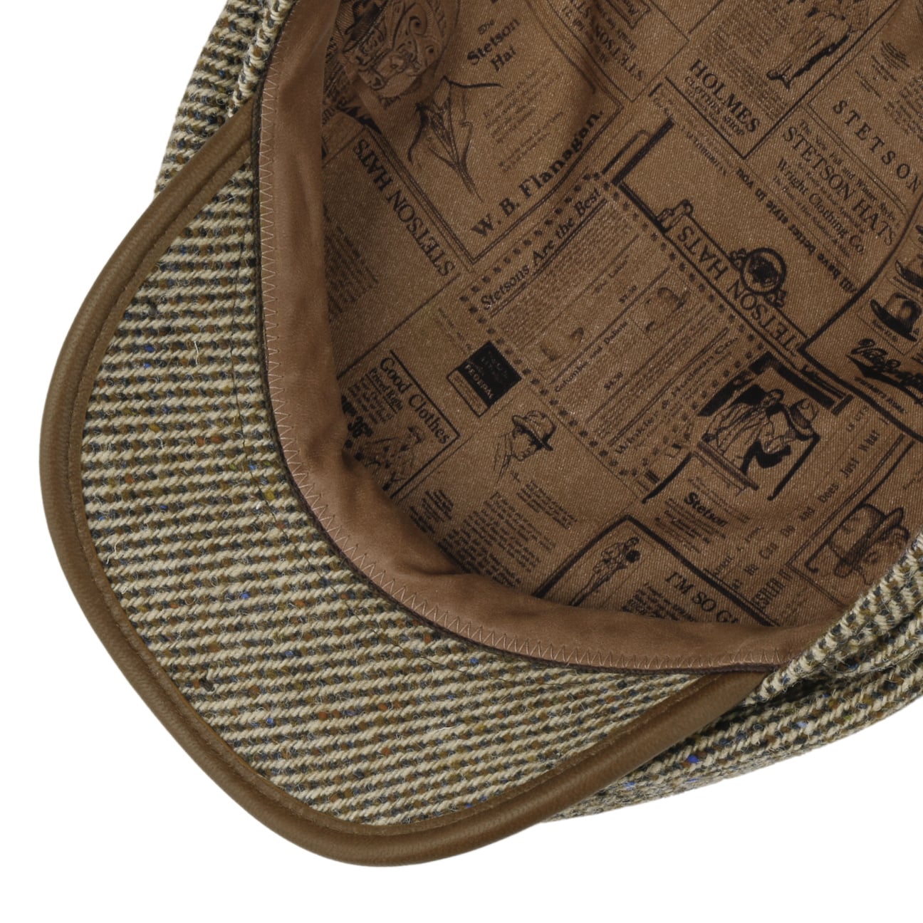 Stetson Dennaco Wool Driver Flat Cap for Men - Classic Winter Hat for Outdoor Activities, Driving, and Casual Wear
