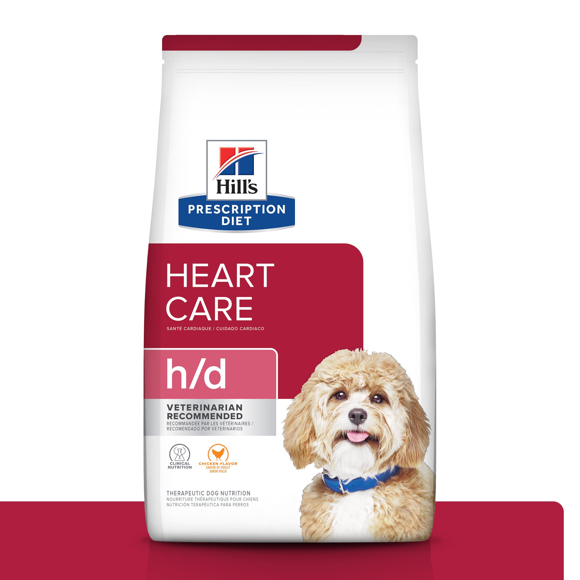 Hill's Prescription Diet Canine H/D Heart Care Dry Dog Food - Supports Heart Health & Low Sodium Diet for Dogs - Perfect for Senior Dogs & Pets with Heart Conditions
