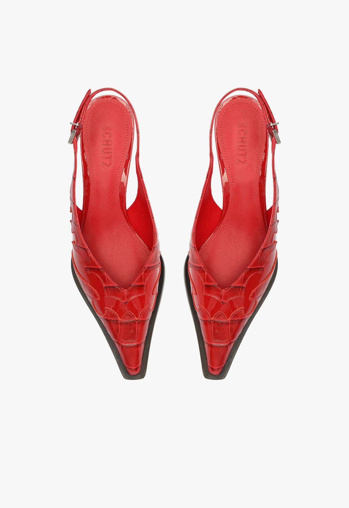 Daria Women's Slingback Patent Leather Pumps - Elegant High Heel Dress Shoes for Work, Party & Special Occasions