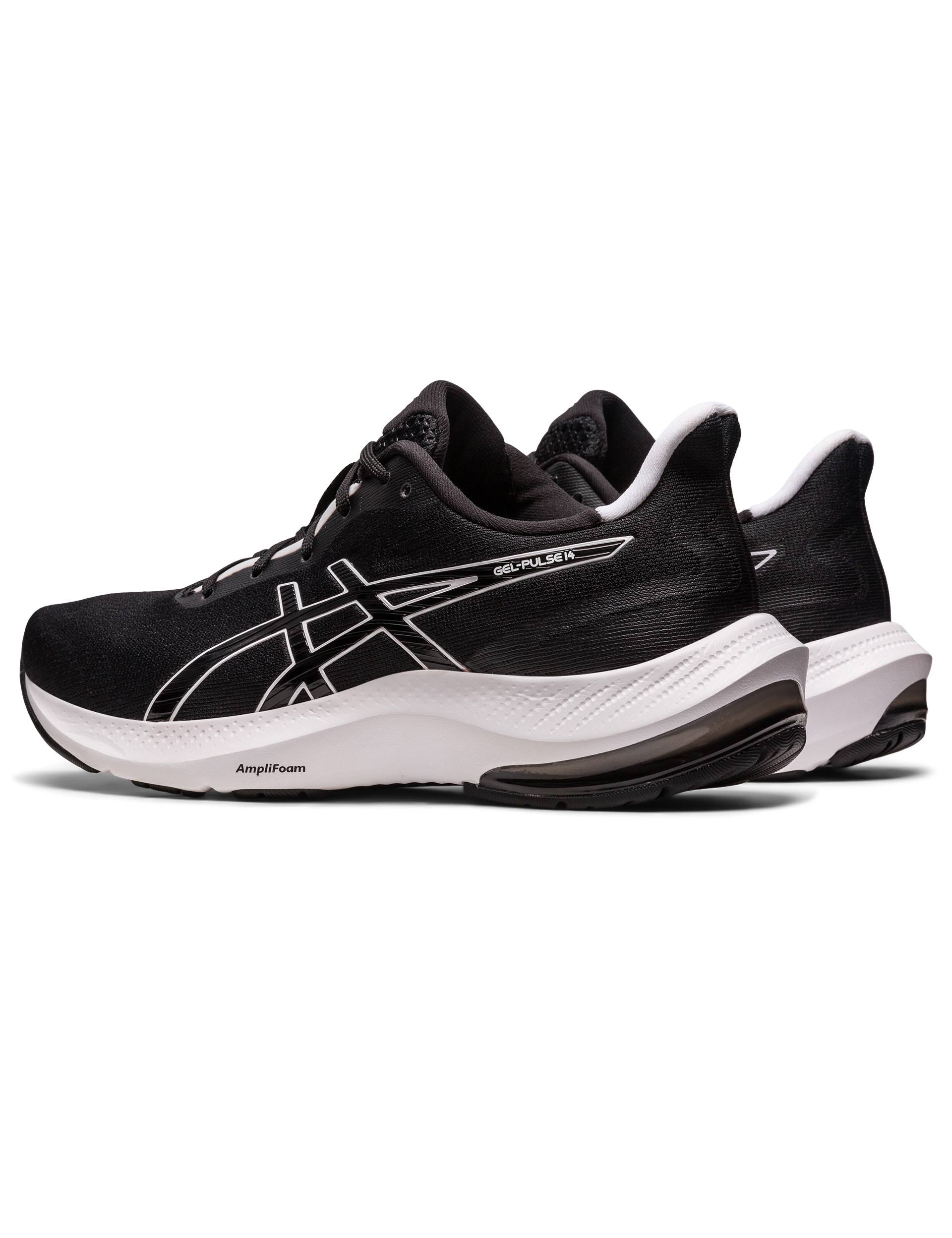 ASICS Gel Pulse 14 Running Shoes for Men & Women - Black/White - Lightweight Cushioned Sneakers for Jogging, Gym & Daily Wear