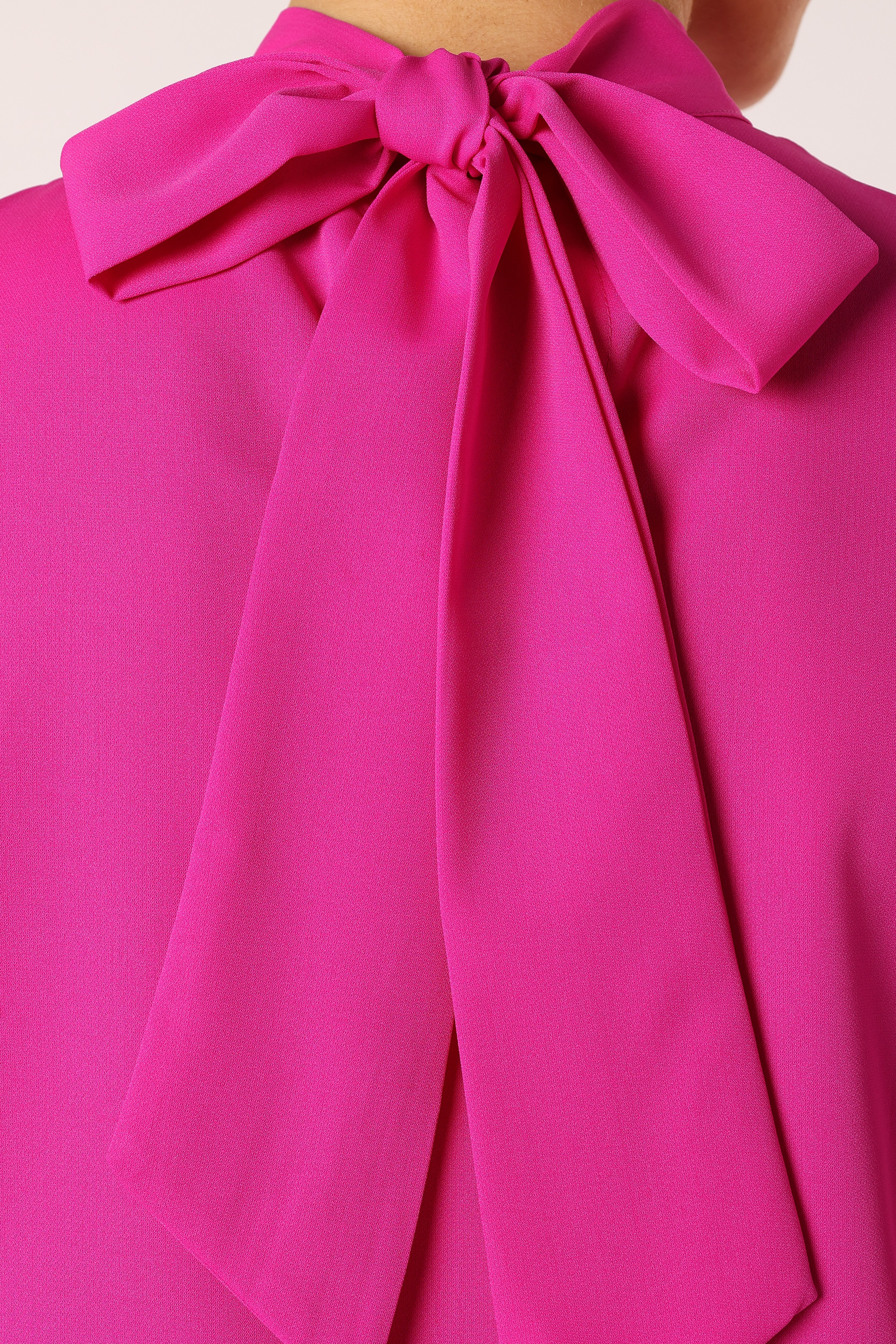 Jenny Puff Sleeve Blouse for Women - Elegant Magenta Top with Flowy Sleeves | Perfect for Office Wear, Date Nights & Special Occasions