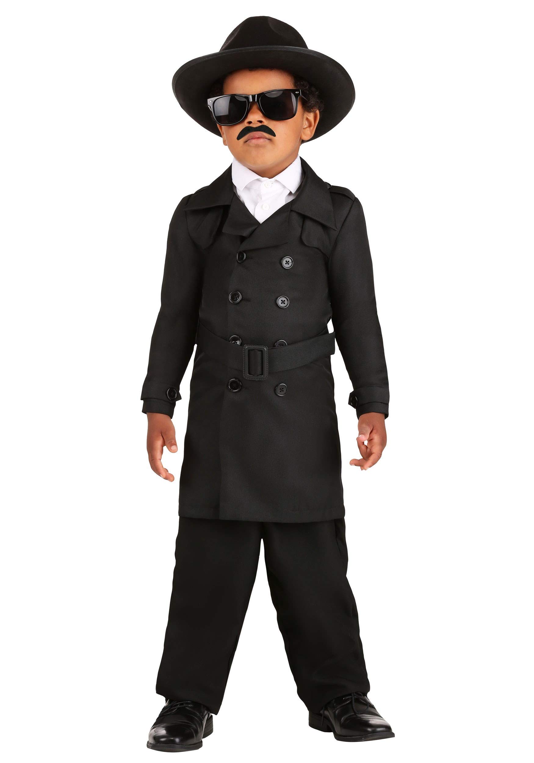 Secret Agent Costume for Toddlers - Kids Spy Outfit for Dress Up & Pretend Play - Perfect for Halloween, Birthday Parties & Role Play Fun