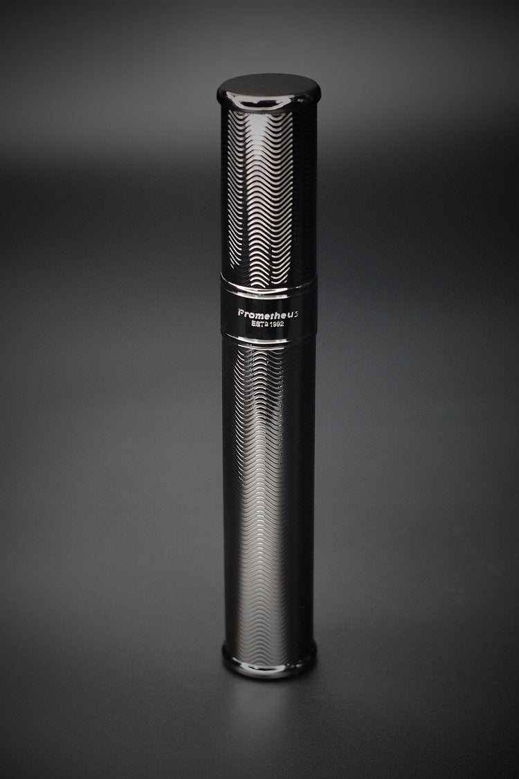 Premium Prometheus Metal Single Cigar Tube - Gunmetal Finish | Airtight Humidor for Cigar Protection | Perfect for Travel, Gifts & Collectors