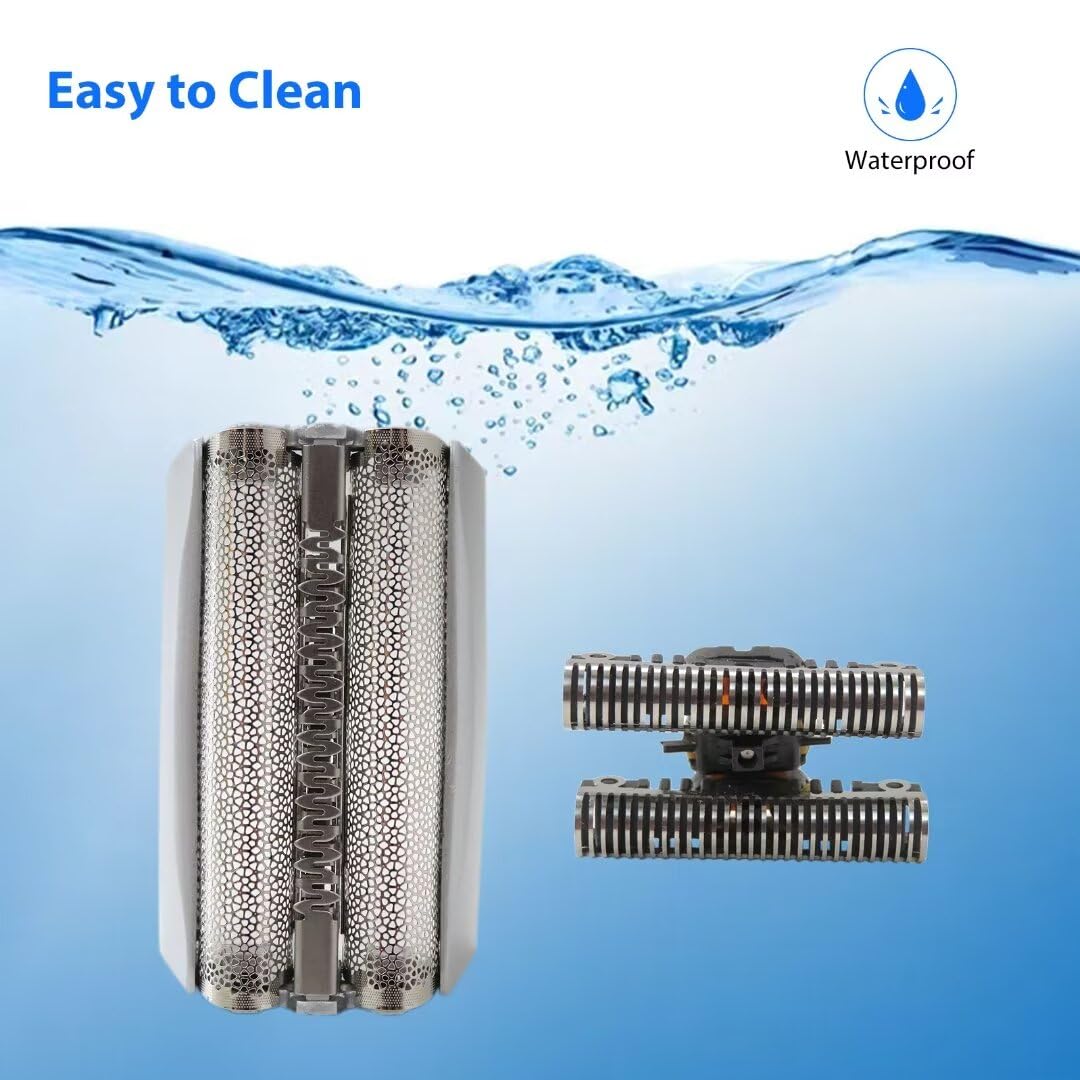 Original Replacement Shaver Foil Head for Braun Series 8000 8970 8975 8985 8986 8987 8990 8991 8995 8595 - Compatible with WaterFlex Models - Smooth Shaving for Men's Facial Hair & Body Grooming