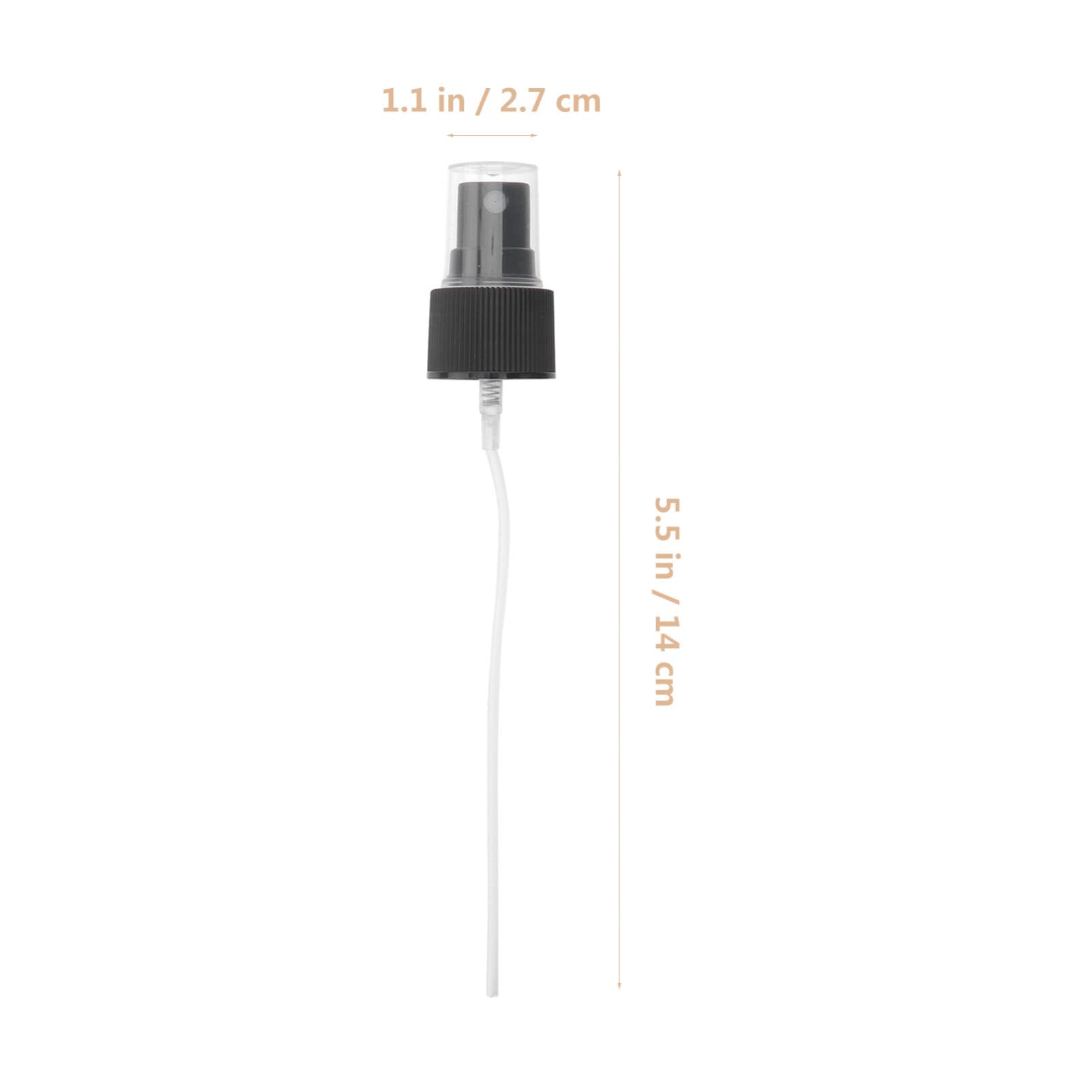 Uonlytech 20 Pcs Black Perfume Spray Nozzles - 18mm Bottle Accessories for Refillable Perfume & Essential Oil Bottles - Perfect for DIY Perfume Making, Travel Size Bottles & Aromatherapy