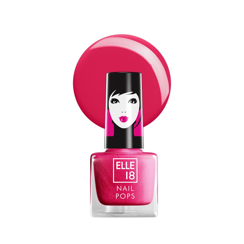 Elle 18 Nail Pops Nail Polish - Shade 121 (5ml) | Long-Lasting & Vibrant Color | Perfect for Manicures, Pedicures & Nail Art