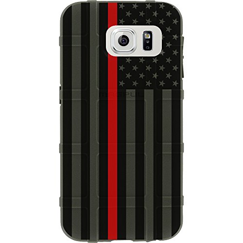 OD Green Subdued US Flag, Thin Red Line