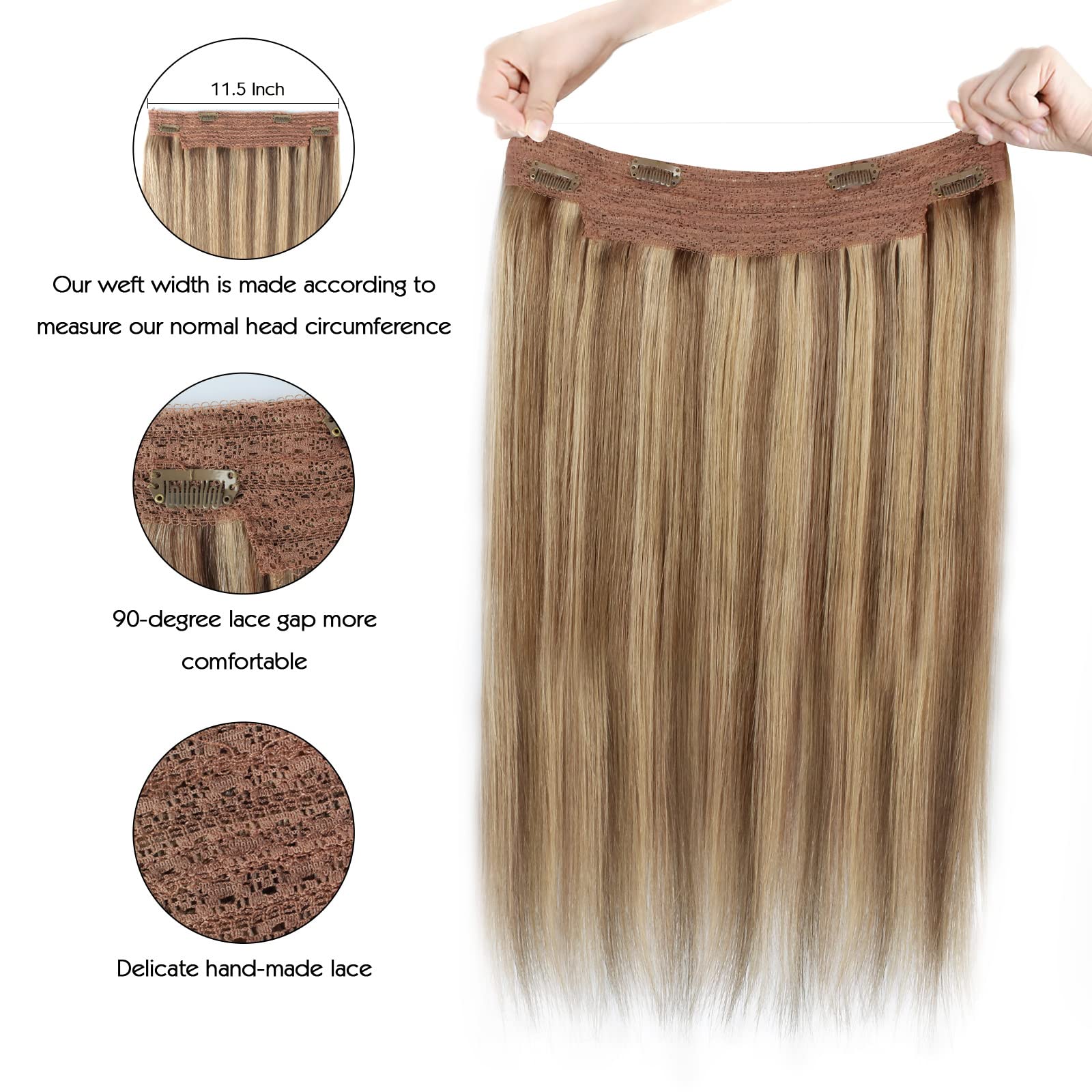 Sassina Invisible Wire Hair Extensions - 20