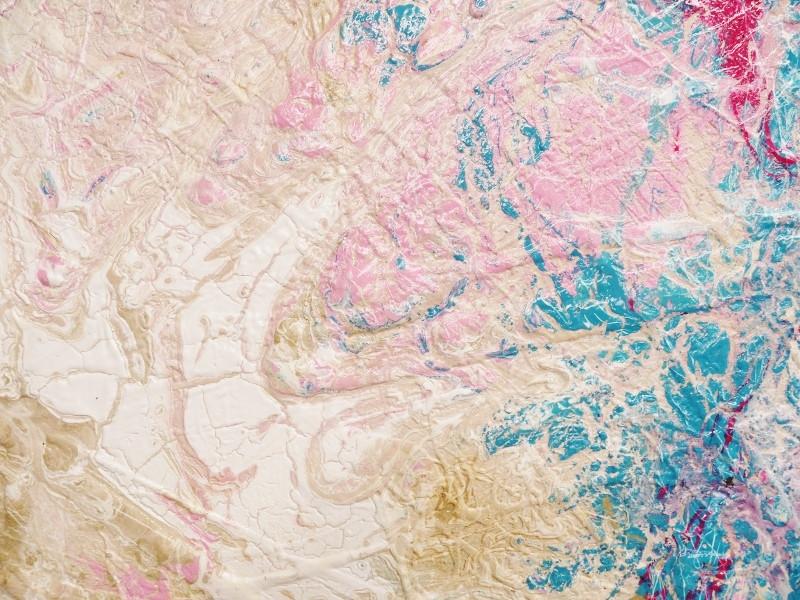 Fuchsia Jade Malt 140cm x 100cm Pink Abstract Canvas Art - Modern Wall Decor for Living Room, Bedroom & Office