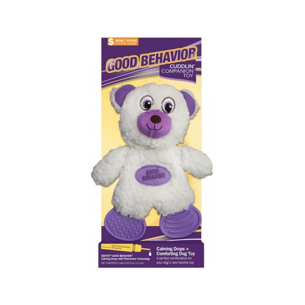 Soft Cuddling Companion Bedtime Bear Plush Toy for Dogs - Perfect for Comfort, Anxiety Relief & Sleep Aid