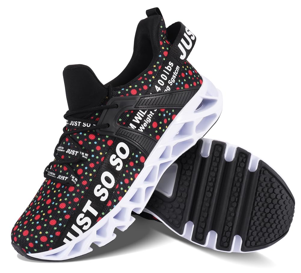 WONESION Men's Breathable Walking Tennis Running Shoes - Lightweight Blade Fashion Sneakers for Men - Perfect for Gym, Jogging, and Casual Wear