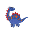 Blue Dinosaur Iron-On Patches for Jackets, Backpacks & DIY Crafts - Fun & Unique Sew-On Appliques for Kids & Adults