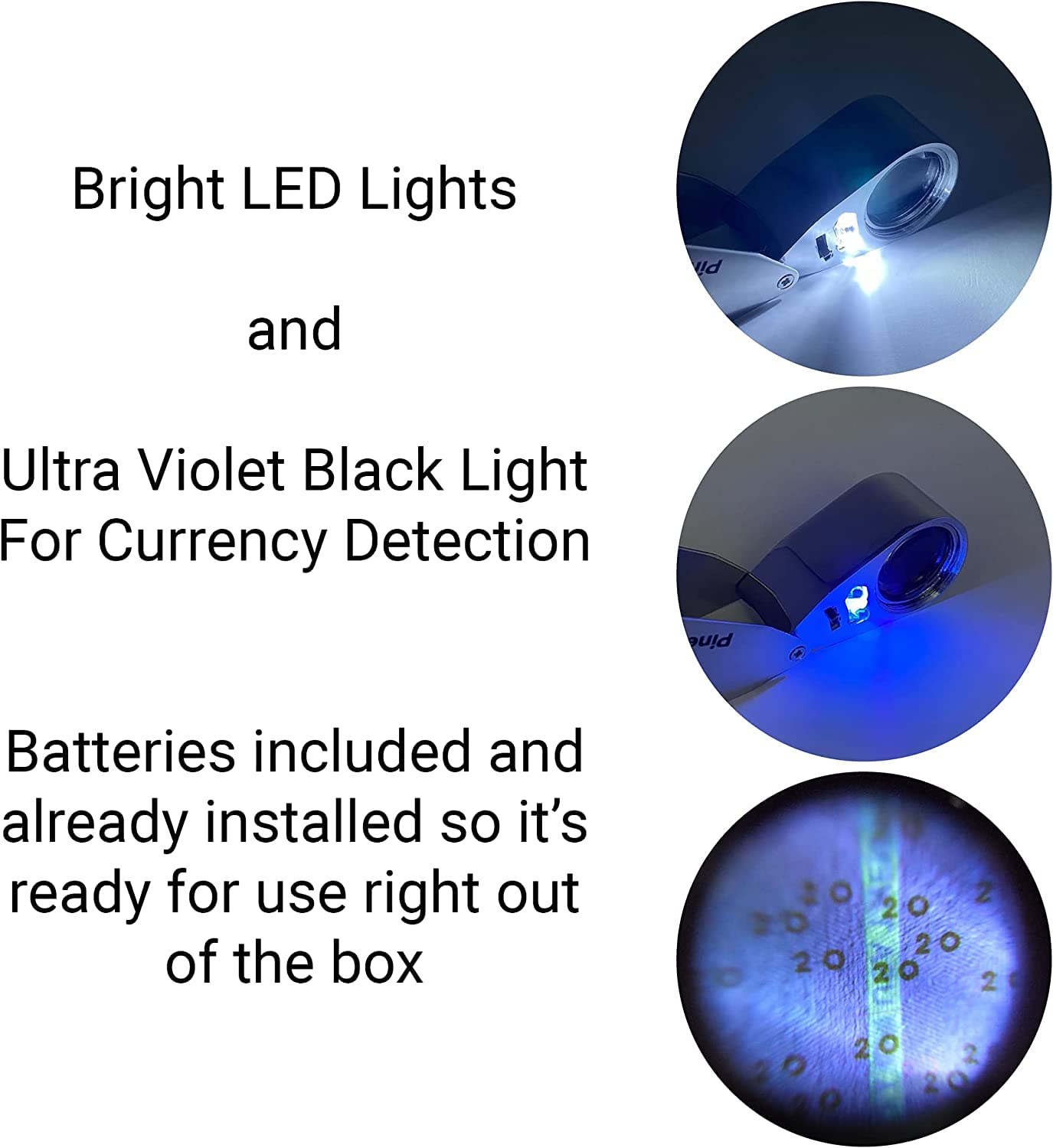 Professional Diamond Tester Pen with 40X Magnifier - High Accuracy Jewelry Tester Kit with LED/UV Light for Gemstone Identification | Perfect for Jewelers, Pawn Shops & Gem Enthusiasts (Home Use, Field Testing & Professional Appraisal)