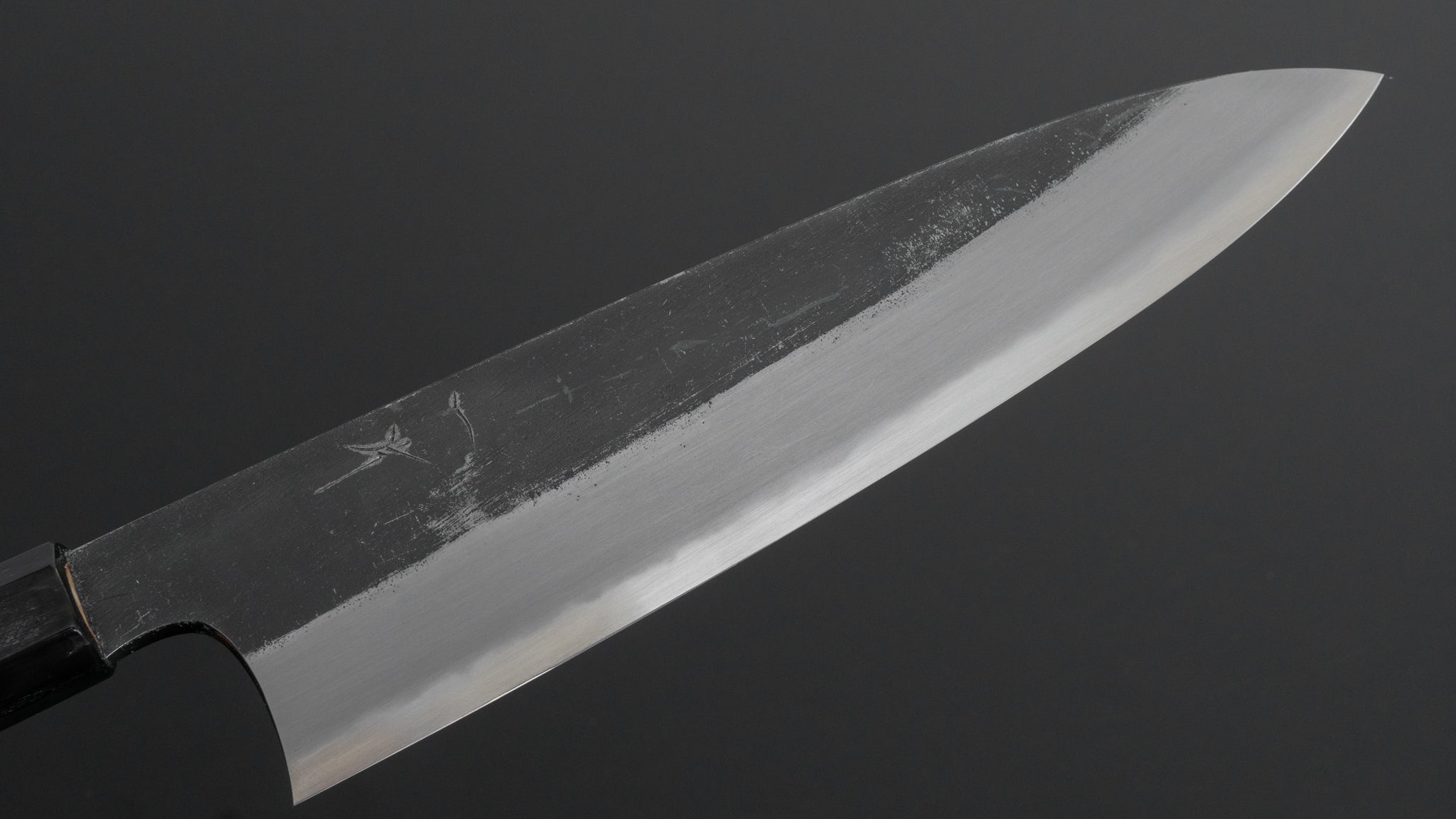 Hitohira Togashi White #2 Kurouchi Gyuto 210mm Japanese Chef Knife with Hinoki Cypress Handle - Perfect for Sushi, Meat Cutting & Professional Kitchen Use