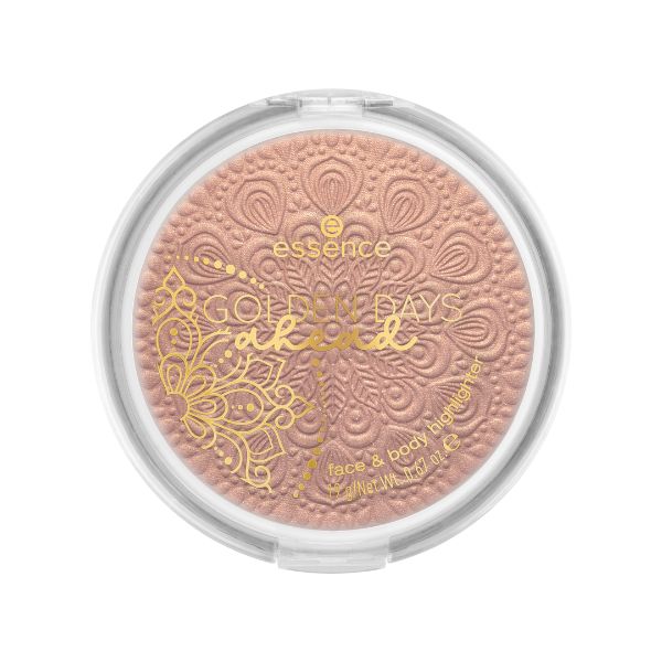 Golden Days Ahead Face & Body Highlighter - Natural Glow Makeup for Cheeks & Décolletage - Perfect for Parties, Weddings & Photo Shoots